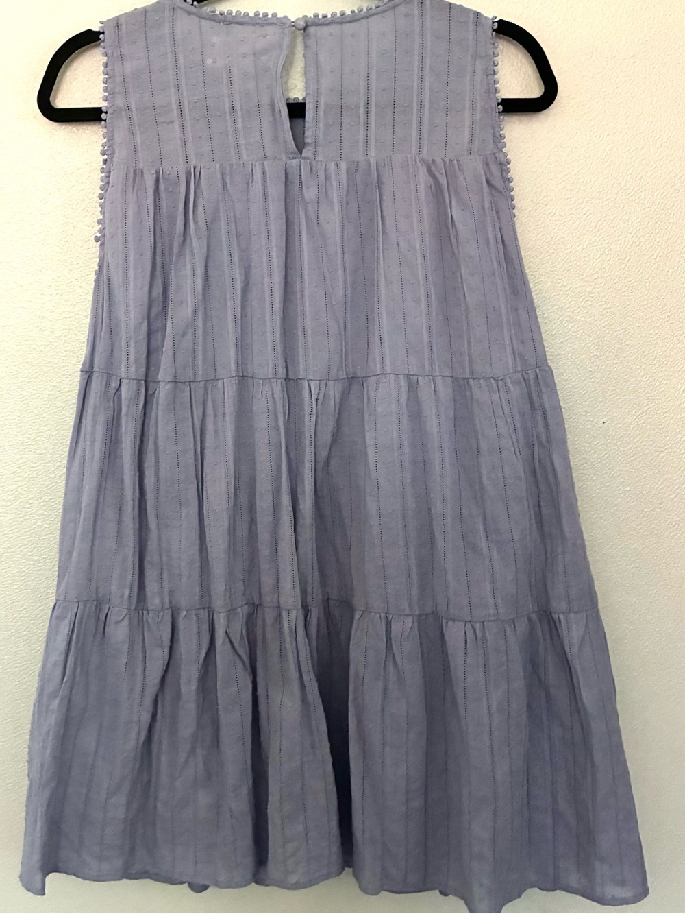 Urban Outfitters Blue Tiered Babydoll Dress Size Small Cotton Sleeveless - Picture 4 of 6
